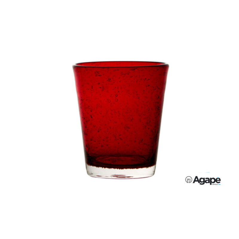 Bubbles-Bicchiere Acqua Cl.31,5 Incamiciato Rosso T089105C21 - Shop Agape  Forniture