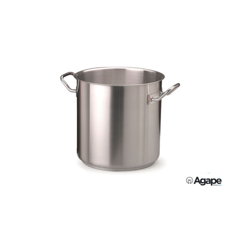 Pentola Acciaio Inox Con 2 Maniglie Inox Induzione Cm 32 H 32 Lt 25 - Shop  Agape Forniture