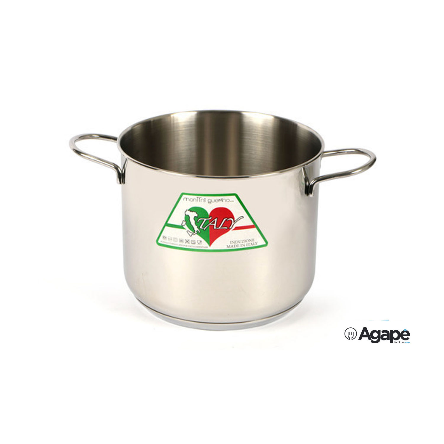 Italy - Pentola Alta Inox 18-10 Cm.12 40359 Per Induzione - Shop Agape  Forniture